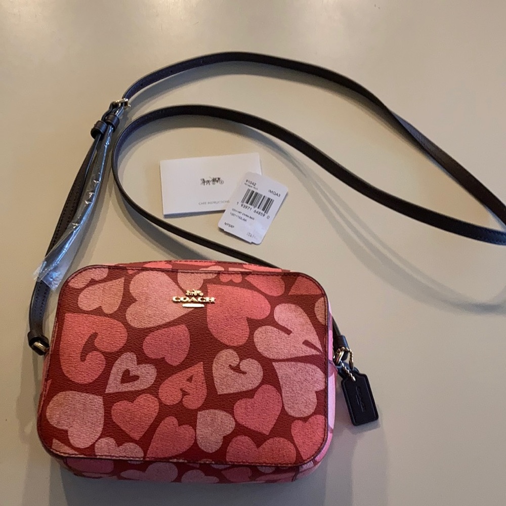 Coach Hearts Mini Camera Bag Purse